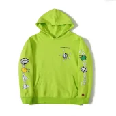 Худи Chrome Hearts With Drawings On The Sleeves "Green/Yellow"