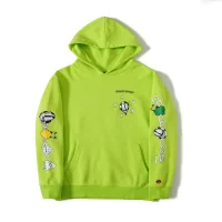 Худи Chrome Hearts With Drawings On The Sleeves "Green/Yellow"
