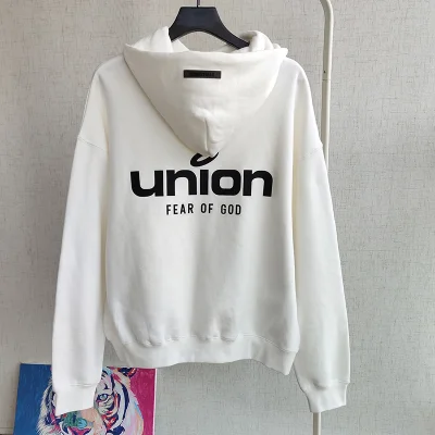 Худи Fear Of God Company Logo "White" фото № 2