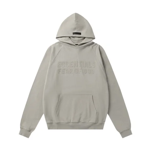 Худи Fear Of God Pasted Text Logo "Gray"