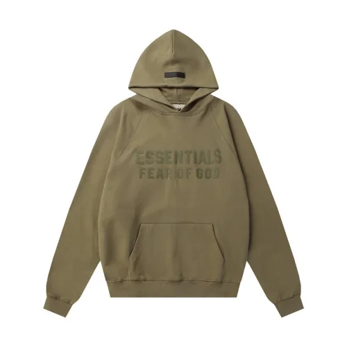 Худи Fear Of God Text Logo In The Center "Brown"