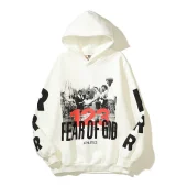 Худи Four Caccus X Fear Of God Why Do You Keep Running "White"