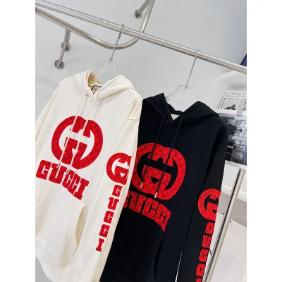 Худи Gucci Red Brand Logo "White" фото № 2