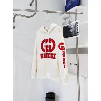 Худи Gucci Red Brand Logo "White" фото № 3