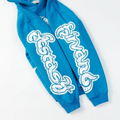 Худи Hellstar With Print "Blue" фото № 3