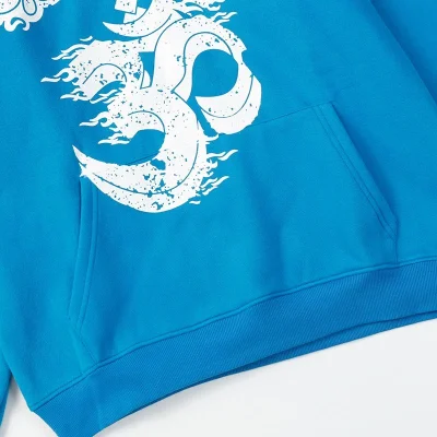 Худи Hellstar With Print "Blue" фото № 8