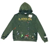 Худи Lanvin Flowers Paint "Green"