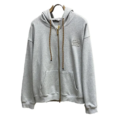 Худи Miu Miu Front Gray Logotype Miu Miu "Gray"