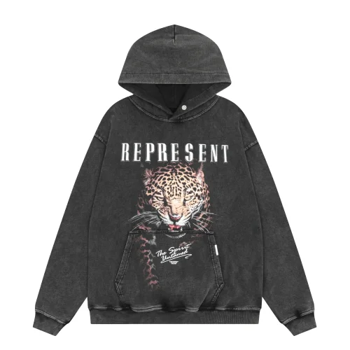 Худи Represent The Panther Spirit Untamed "Gray"