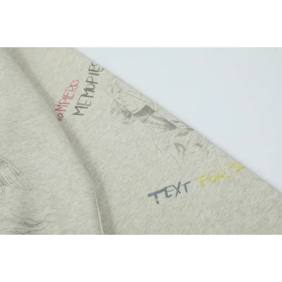 Худи Saint Michael Print God And The Devil "Gray" фото № 4