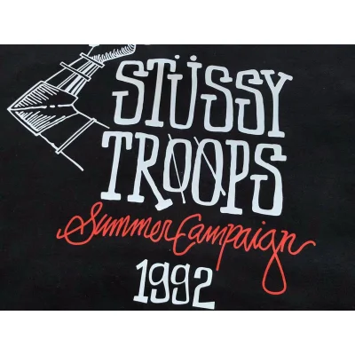 Худи Stussy Inscription Stussy Troops And Saber Print "Black" фото № 6