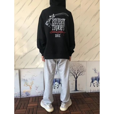Худи Stussy Inscription Stussy Troops And Saber Print "Black" фото № 9