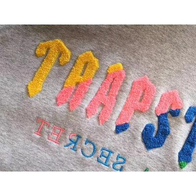 Худи Trapstar Wide Front Pocket And Three Color Embroidered Logo "Gray" фото № 3