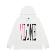 Худи Vlone Text With Pink Letter V Худи Vlone Text With Pink Letter V