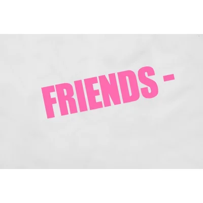 Худи Vlone Pink Text Friends "White" фото № 4