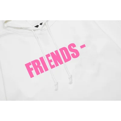 Худи Vlone Pink Text Friends "White" фото № 5