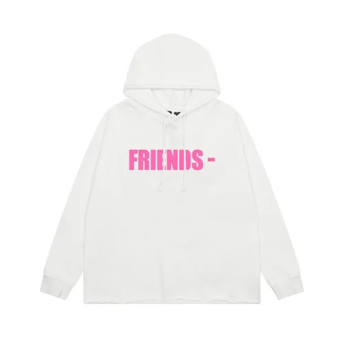 Худи Vlone Pink Text Friends "White"