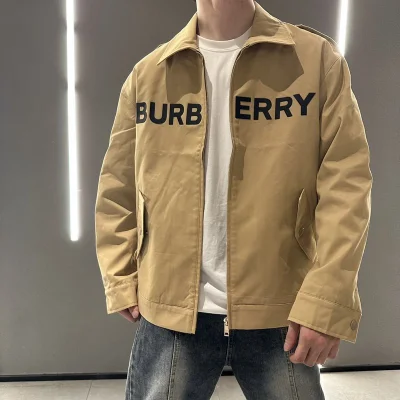 Куртка Burberry Turned Collar Flap Pockets “Beige” фото № 8