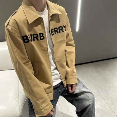 Куртка Burberry Turned Collar Flap Pockets “Beige” фото № 7