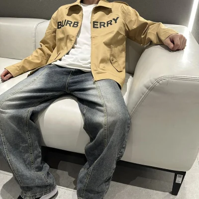 Куртка Burberry Turned Collar Flap Pockets “Beige” фото № 6