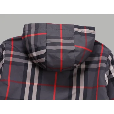 Ветровка Burberry Tartan Style With Logo "Gray/Red" фото № 5