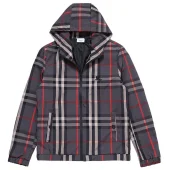 Ветровка Burberry Tartan Style With Logo "Gray/Red"