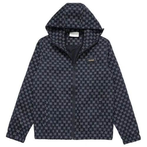 Ветровка Gucci With Print Of Many Letters G "Blue/Gray"
