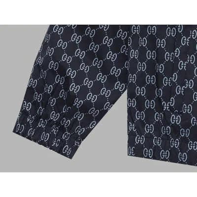 Ветровка Gucci With Print Of Many Letters G "Blue/Gray" фото № 5