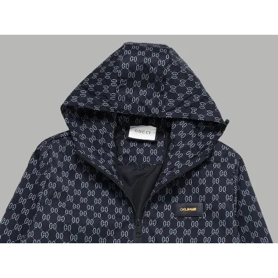 Ветровка Gucci With Print Of Many Letters G "Blue/Gray" фото № 8