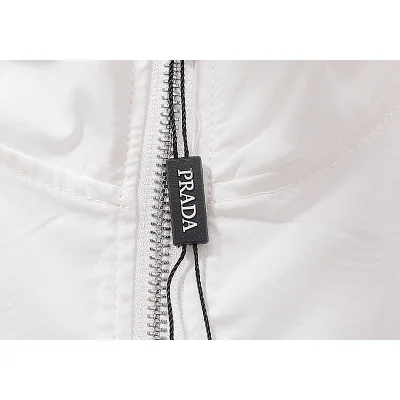 Ветровка Prada Solid Color On The Lock "White" фото № 5