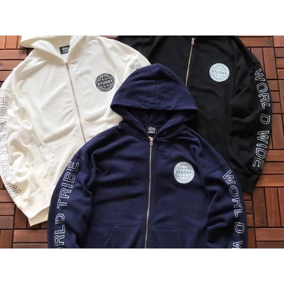 Ветровка Stussy Globus With Logo Print "Blue" фото № 4 Ветровка Stussy Globus With Logo Print "Blue" фото № 4