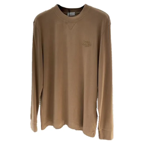 Лонгслив Christian Dior Frontside Logo Dior "Brown"