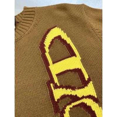 Лонгслив Christian Dior Logo From Top To Bottom "Brown" фото № 4