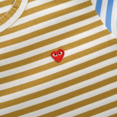 Лонгслив Comme des Garçons Play Sleeve Multicolors "Yellow/Blue" фото № 5 Лонгслив Comme des Garçons Play Sleeve Multicolors "Yellow/Blue" фото № 5