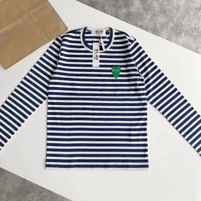 Лонгслив Comme des Garçons Play Green Hearts "Navy Blue" фото № 2 Лонгслив Comme des Garçons Play Green Hearts "Navy Blue" фото № 2