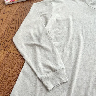 Лонгслив Fear Of God With Logo Essentials "White/Gray" фото № 6