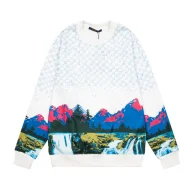 Лонгслив Louis Vuitton Beautiful Print "White/Blue"