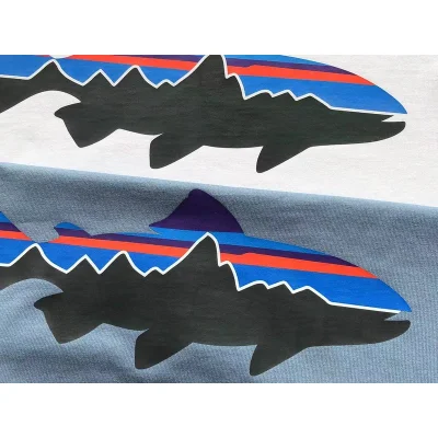 Лонгслив Patagonia Fish With Colorful Stripes "White" фото № 5 Лонгслив Patagonia Fish With Colorful Stripes "White" фото № 5