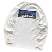 Лонгслив Patagonia Dark Mountain Landscape Print "White"