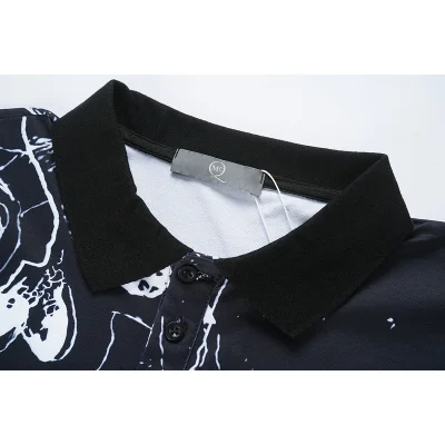 Поло Alexander Mcqueen Faces "Black" фото № 9