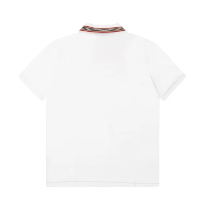 Поло Burberry Striped Collar "White" фото № 5