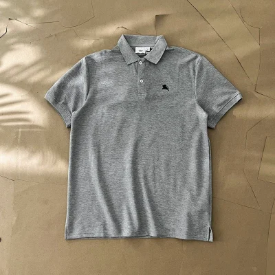 Поло Burberry With Black Logo "Gray" фото № 3 Поло Burberry With Black Logo "Gray" фото № 3