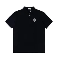 Поло Christian Dior Emblems Initials "Black"