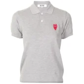 Поло Comme des Garcons Play Long Red Heart Eyes "Gray"