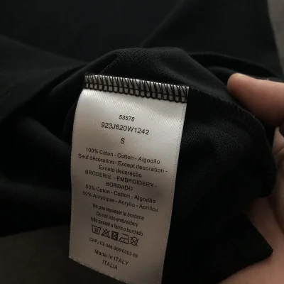 Поло Dior With A Patterned Collar "Black" фото № 9 Поло Dior With A Patterned Collar "Black" фото № 9