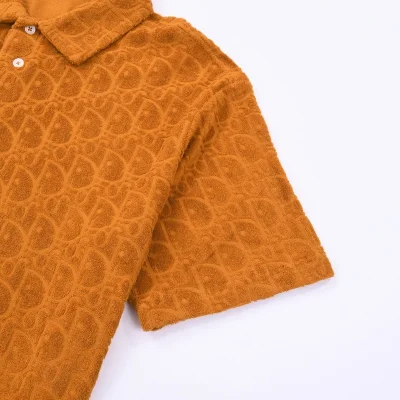 Поло Dior Print Flake "Orange" фото № 6 Поло Dior Print Flake "Orange" фото № 6