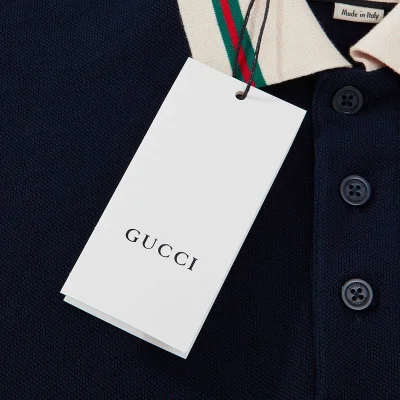 Поло Gucci Pocket Anchor "Blue" фото № 3