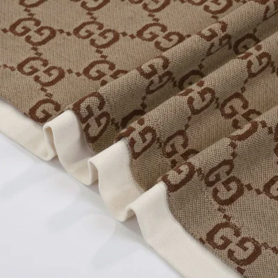 Поло Gucci Without Print On The Back "Cream/Brown" фото № 4