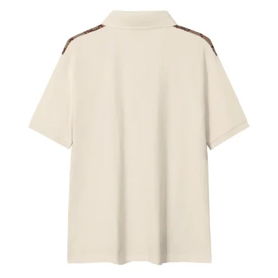 Поло Gucci Without Print On The Back "Cream/Brown" фото № 8