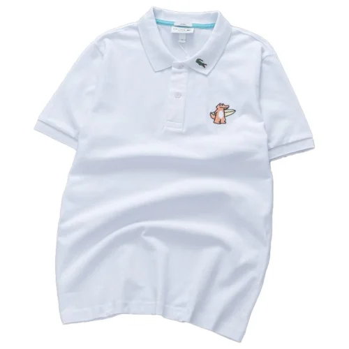 Поло Lacoste Beach Crocodile "White"